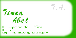 timea abel business card